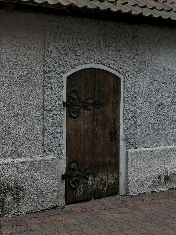 Gerenoveerde voordeur van een woning